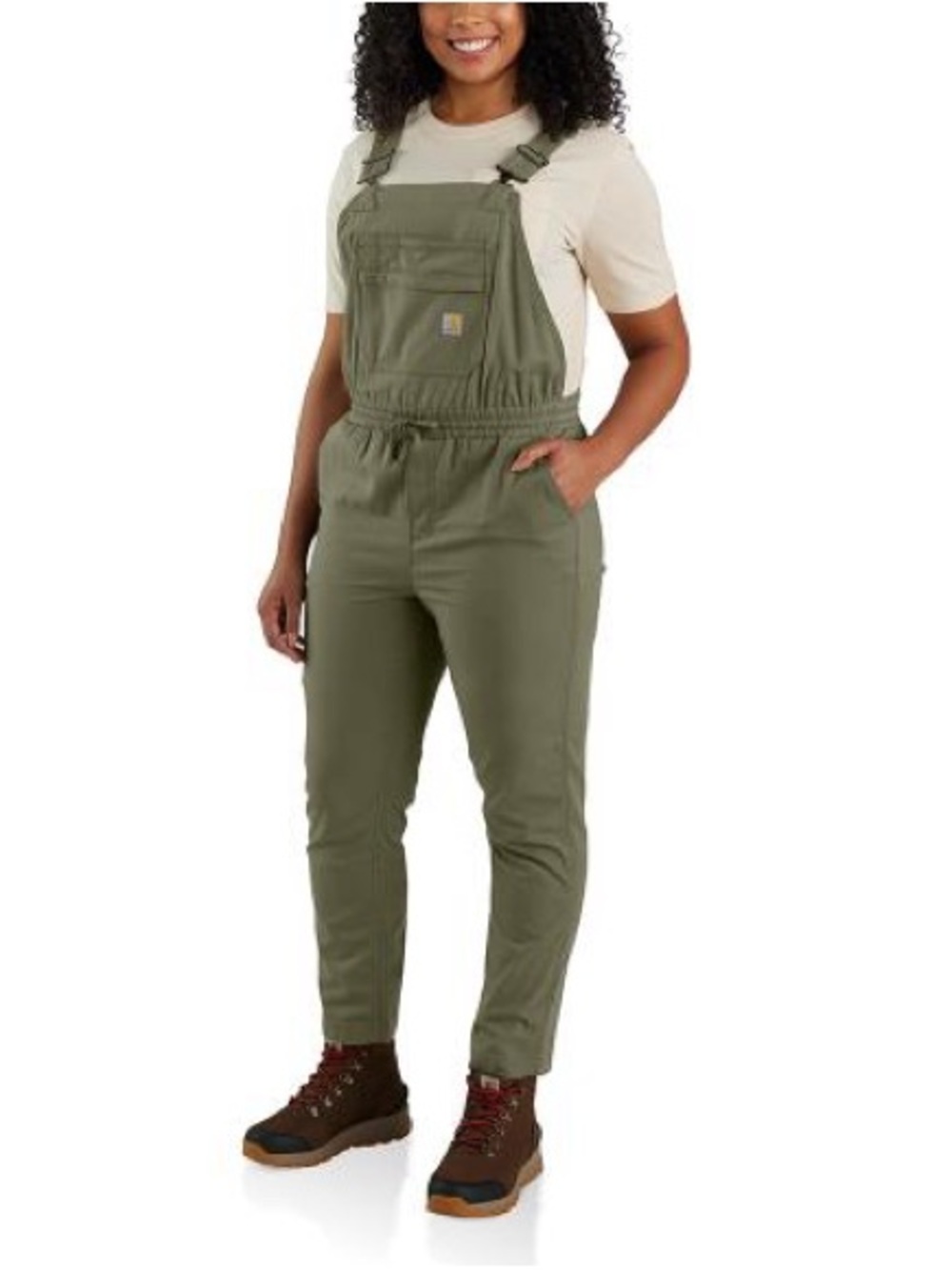 Carhartt Women's Olive Green Utility Overalls